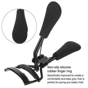 Recourbe-cils professionnel en acier inoxydable noir, outil de recourbement des cils en silicone souple, anneau antidérapant pour les doigts, convient à toutes les formes et tailles de yeux - Product Image 2