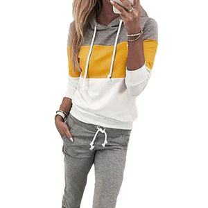 Conjunto Deportivo de Invierno para Mujer, Estilo Vintage a Cuadros, con Botones, Transpirable, Ecológico, 3 Colores, 2 Piezas, Conjunto Largo - Product Image 2