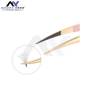 Pince à cils Dolphin professionnelle à pointe en fibre courbée pour isolation des cils, avec poignée diamantée, options de couleurs personnalisées - Product Image 2