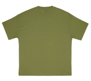 Camiseta de Manga Corta para Hombre, Estampado Gráfico Personalizado de Águila y Serpiente, Verde Oliva, Estilo Urbano, Algodón Grueso, Lavado Vintage, Talla Grande, Venta al por Mayor - Product Image 2