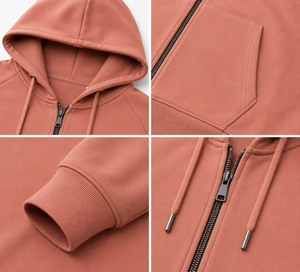 Mens <b>zip</b> <b>hooded</b> outerwear offering durable comfort soft texture and easy movement for everyday casual streetwear styling - Product Image 6