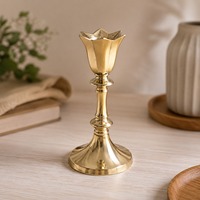 Support à bougies en métal de luxe avec élégant porte-bougie décoratif pour table à manger, salon, chambre, décoration de mariage et de fête