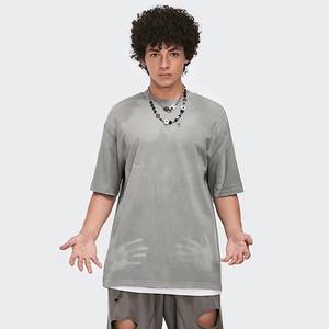 Camiseta de Punto Casual de Manga Corta para Hombre, Talla Grande, 180 Gramos, Diseño Liso con Opción de Impresión - Product Image 2