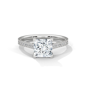 Bague de fiançailles classique en or massif 18 carats avec diamant certifié IGI pour femme, style classique, certifiée IGI, pour anniversaire - Product Image 4