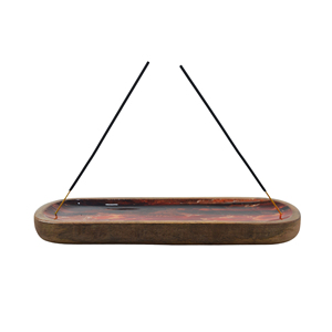 Cendrier à encens en bois avec motif émaillé élégant, améliorez votre aromathérapie et l'ambiance de votre maison à un prix abordable - Product Image 3