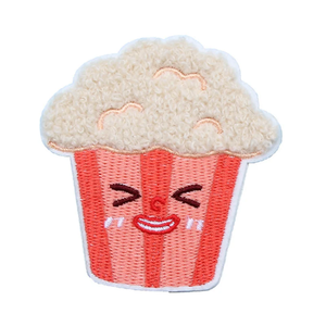 High Quality Custom 3D Embroidery Patches <b>Cute</b> <b>Bear</b> Face Design Iron On Sew On Applique Badge for Clothing Hats Bags - Product Image 2