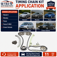 Bộ Kit Xích Thời Gian YS Mới OE 1S7Z6268BC Phù Hợp Với Mazda6, Mondeo, Focus 2004-2013 Động Cơ 1.8L LF Duratec MZR L4, Phụ Tùng Thay Thế Đại Tu