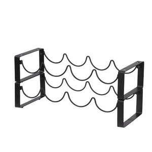 Portabottiglie in Metallo a 3 Ripiani Impilabile, Capacità 12 Bottiglie - Product Image 3