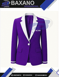 Blazer de Negocios de Un Solo Botón NCNW Sorority, Abrigo Formal Premium con Forro, Corte Moderno, Chaqueta de Esmoquin para Mujer - Product Image 4