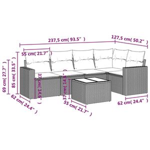 Conjunto de Sofás Negros para Jardín - Product Image 3