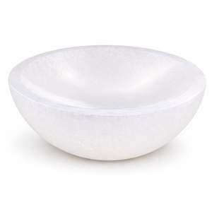 Tazón de carga de cristales de selenita, soporte de muestras de minerales tallados, colección de decoración del hogar para tallar cristales, amante, amor elegante - Product Image 1