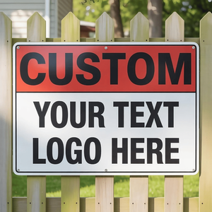 Insegne Pubblicitarie in Metallo Personalizzate per Esterni, Aziende e Uffici, Resistenti allo Sbiadimento e alla Corrosione, Servizio di Ritiro Disponibile - Product Image 1