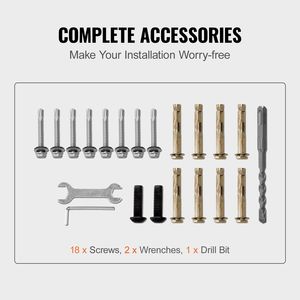 Barandillas Ajustables de Hierro Forjado para Escaleras Exteriores de 1 a 3 Niveles, Barandilla para Escaleras de Entrada en Negro - Dispositivos de Ayuda - Product Image 6