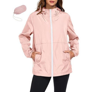 Chaqueta Cortavientos Impermeable para Mujer, Chaqueta Softshell de Poliéster Resistente para Aventuras al Aire Libre y Uso Casual - Product Image 1