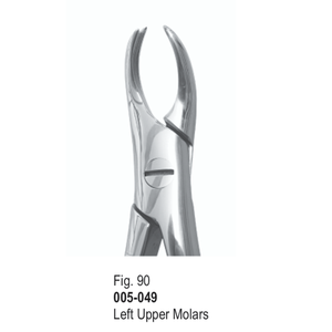 คีมถอนฟันวิตร้า รุ่น Fig. 90 |   ฟันกรามบนซ้าย |   สแตนเลสสตีล |   ได้รับการรับรองมาตรฐาน CE - Product Image 1