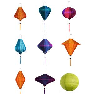 Linterna de seda vietnamita al por mayor de fábrica, tamaños completos para suministros decorativos de boda, linterna decorativa colgante, precio barato - Product Image 1