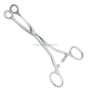 High Quality A-1 VERITAS Stainless Steel Tongue Holding Forceps Reusable Surgical Tongue Grasping <b>Instrument</b> Autoclavable - Product Image 5