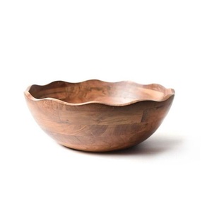 Bol de service en bois de luxe de haute qualité, parfait pour la maison ou le restaurant et idéal pour les cadeaux, disponible au meilleur prix - Product Image 1