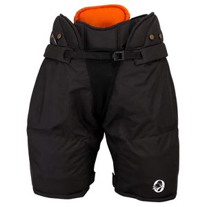 Shorts de hockey sur glace rembourrés pour hommes, noir et gris, en polyester, pantalon de protection sportif, ceinture réglable, vêtements de performance pour l'entraînement - Product Image 1