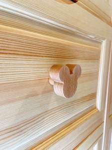 Tiradores de Madera Ecológicos para Muebles, Estilo Dibujos Animados para Niños, Aptos para Horno - Product Image 3