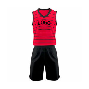 Uniforme de Baloncesto Elegante con Impresión Sublimada Completa, Jersey Deportivo Transpirable con Diseño en el Cuello, Venta al Por Mayor Directa de Fábrica - Product Image 1