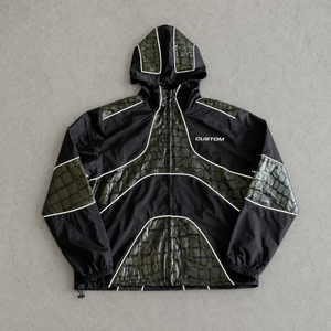 Veste coupe-vent en nylon et toile pour homme, résistante à l'eau, coupe-vent, écologique, respirante, séchage rapide, légère, personnalisable pour la randonnée - Product Image 3