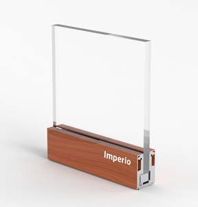 ระบบราวกันตกกระจกอะลูมิเนียม IMPERIO MICRO พร้อมการตกแต่งระดับพรีเมียมและดีไซน์ฐานทันสมัยสำหรับระเบียง บันได และเฉลียง - Product Image 1