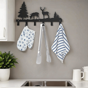 Ganci da Parete Resistenti in PE Nero Opaco CIFbuy, Organizzazione Moderna con Montaggio Adesivo per Ingresso, Servizio di Ritiro Disponibile - Product Image 1