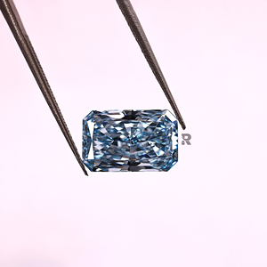 Diamant de laboratoire CVD HPHT de forme Radiant, bleu intense fantaisie, certifié IGI, 1,00-5,00 carats, clarté VS1, pour la joaillerie, vente en gros. - Product Image 1