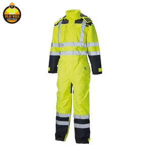Overoles de Seguridad Reflectantes Personalizados de Poliéster, Ropa de Trabajo OEM de Alta Visibilidad para Construcción y Fábrica - Product Image 3