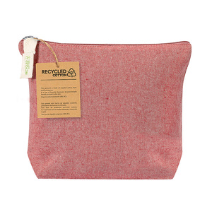 Bolsa con Cierre de Cremallera de Algodón Reciclado, Mochila de Viaje Ecológica con Cierre de Cremallera - Product Image 1