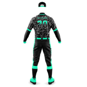 For Baseball Uniform Kit Sublimated Camouflage Design Sleeveless Moisture Wicking Polyester Unisex <b>Athletic</b> Wear Front - Product Image 6