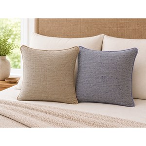 Funda de Cojín de Lino de Lujo con Rayas Teñidas |   Funda de Almohada Decorativa para Sofá, Sillón, Dormitorio y Decoración del Hogar - Product Image 5