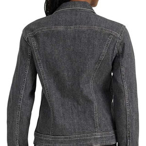 Chaqueta Vaquera Personalizada OEM para Mujer, Chaqueta Informal de Mezclilla con Botones para Mujer, Chaqueta Vaquera Personalizada para Mujer - Product Image 4