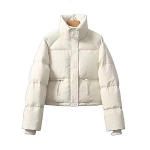 Manteau d'hiver personnalisé pour femmes, grande taille, chaud, imperméable, sport, extérieur, duvet brillant, veste courte matelassée pour femmes - Product Image 2