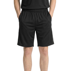 Custom LOGO Men's Casual Polyester Men's Shorts Workout Breathable Sports Shorts <b>Elastic</b> Waist Summer Side Thin Stipes - Product Image 4