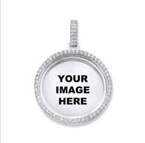 Personalized Picture Photo Pendant <b>Memorial</b> <b>Gifts</b> Custom VVS Moissanite Pendant Picture Charms 925 Silver Pendant <b>Gift</b> For Men's - Product Image 3