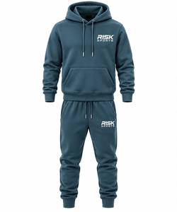 Ensemble jogging pour homme, couleur unie, sweat-shirt à capuche, pantalon de jogging, vêtements de sport décontractés - Product Image 1