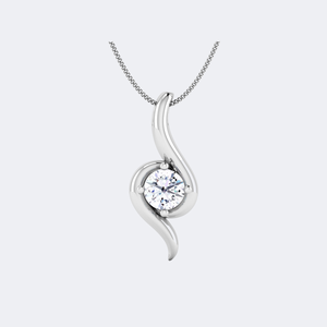 สร้อยคอเพชรทรงกลมเจียระไนแบบบริลเลียนท์ น้ำหนัก 0.50 กะรัต ทอง 14K สไตล์วินเทจ เพชรเพาะเลี้ยงในห้องปฏิบัติการ พร้อมใบรับรอง - Product Image 5