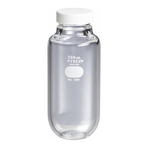 Flacon de centrifugation en verre à paroi épaisse PYREX 200 mL avec bouchon à vis pour utilisation à haute vitesse - Product Image 1