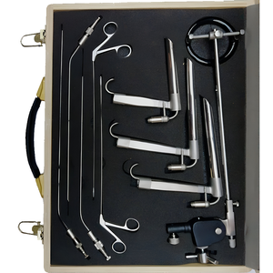 ชุดเครื่องมือผ่าตัดกล่องเสียง MEDZORA SURGICAL Steel Micro พร้อมขาตั้งสำหรับกล้องส่องกล่องเสียง  ชุดเครื่องมือหู คอ จมูก  ใช้พลังงานแบบแมนนวล ได้รับมาตรฐาน CE ISO - Product Image 1