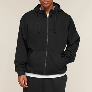 Ensemble de survêtement surdimensionné pour homme OEM de haute qualité avec sweat à capuche zippé et pantalon de jogging, 100 % coton - Product Image 5