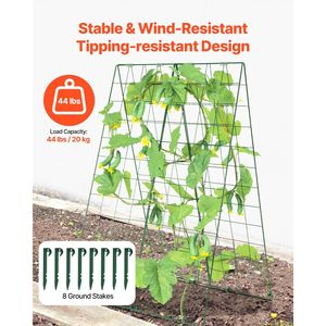 Treillis pliable en métal de 1,2 m pour concombres avec pinces de fixation pour plantes grimpantes - Product Image 3