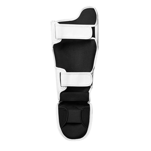 Professional Customized High Quality PU Leather Sports Leg Boxing Shin Guard Lace-Up Closure Breathable Lightweight Durable - Product Image 1