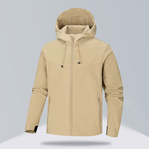 Chaqueta Cortavientos de Invierno Personalizada, Nueva Moda, Ajustada, Tejida, Transpirable, Impermeable, con Capucha y Bordado, para Mujer, Manga Larga - Product Image 3