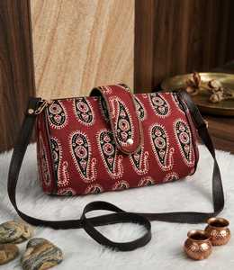 Vintage Paisley Print Eco-Friendly Party Messenger Crossbody Handbag with Handle 1.5L Capacity Softback Shoulder Purse for Women - Product Image 3