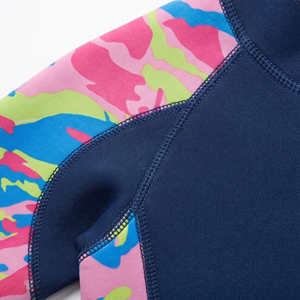 Kids Camo Print Shorty <b>Wetsuit</b> | 2mm Neoprene Short Sleeve Diving Suit | Front Zip | Custom Pattern Wholesale - Product Image 5
