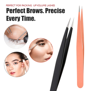 Pinzas para Cejas Ecológicas con Punta Fina, Depilación de Cejas, Logotipo Personalizado, Pinzas de Acero Inoxidable, Proveedor Mayorista - Product Image 3