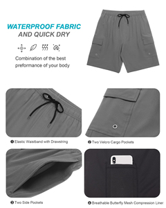 Oem Custom Polyester Hot Shorts Summer Plain Accept Customer Accept Customer Logo OEM Elastic Waist Knitted <b>Men</b> <b>Trunk</b> shorts - Product Image 3
