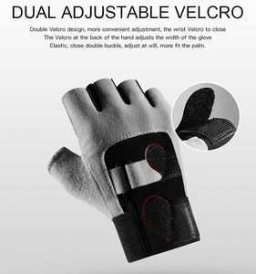 Dual Adjustable Strap Heavy <b>Weight</b> Lifting <b>Glove</b>, Silicone Anti-Slip Weightlifting <b>Glove</b> , Workout <b>Gloves</b> for Men Women, - Product Image 2